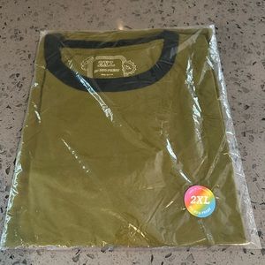 Big Bud Press Unisex ringer tee in Olive size XXL